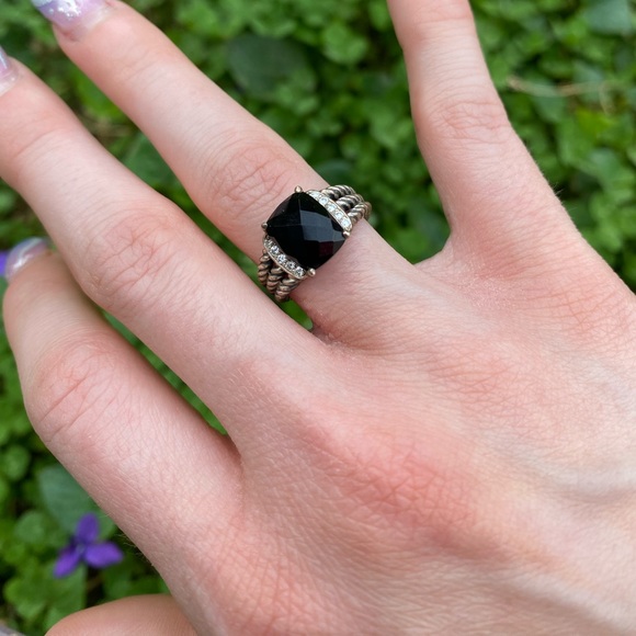 David Yurman Black Onyx Ring Estate David Yurman Sterling Silver